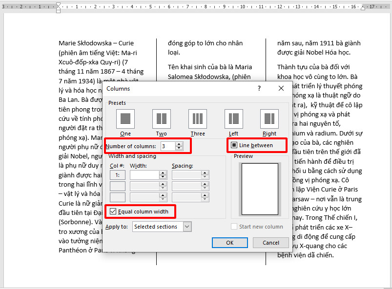 Cách tạo Drop Cap và chia cột báo trong Microsoft Word