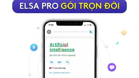 Gói học ELSA Pro không giới hạn từ ELSA SPEAK - Học phát âm tiếng Anh chuẩn bản xứ