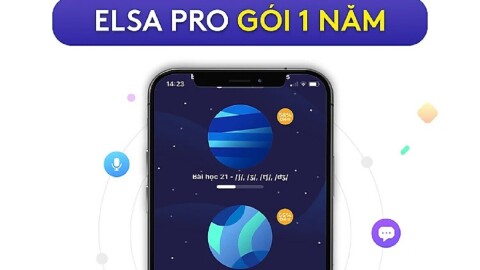 Gói học ELSA Pro thời hạn 01 năm từ ELSA SPEAK - Học phát âm tiếng Anh chuẩn bản xứ