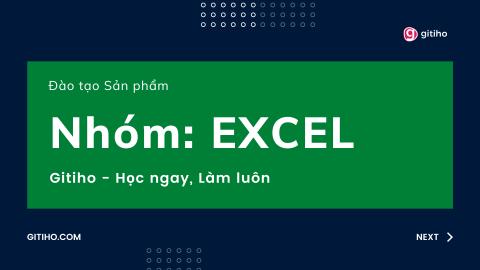 Đào tạo Sản phẩm - nhóm Excel