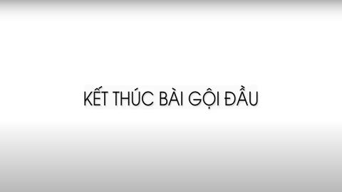 Kết thúc bài gội đầu