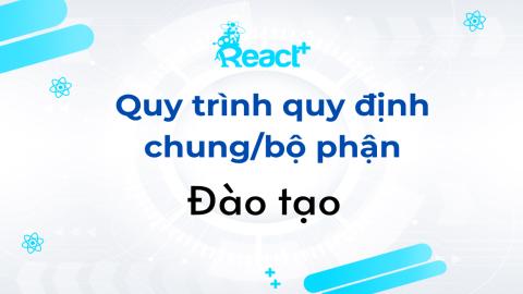Quy trình quy định chung/bộ phận Đào tạo