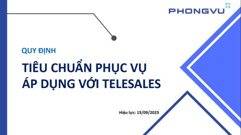 SOP - Tiêu chuẩn phục vụ Telesales