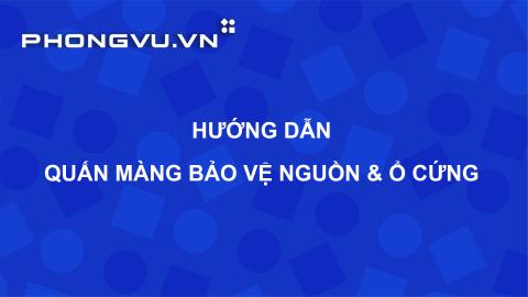 PV080 - Tiêu chuẩn Cửa hàng | Hướng dẫn quấn màng bọc bảo vệ Nguồn & Ổ cứng trưng bày