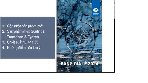 Cập nhật bảng giá tròng Essilor mới