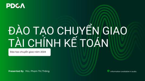Buổi 4: Hệ thống báo cáo tài chính kế toán (phần 2)