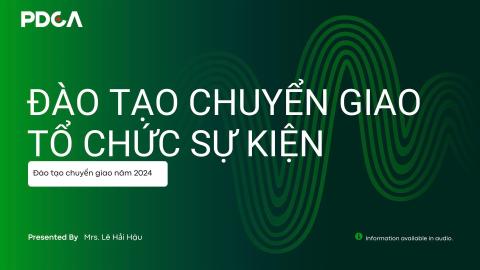 Buổi 1 Đào tạo KD