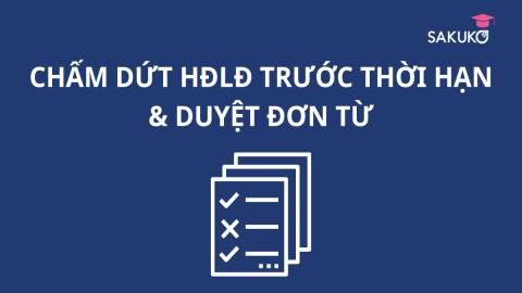 QĐ CHẤM DỨT HĐLĐ TRƯỚC THỜI HẠN & DUYỆT ĐƠN TỪ