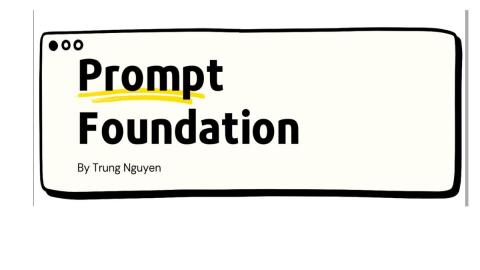 NLC-44 Prompt foundation - cách viết prompt ChatGPT, viết prompt AI hiệu quả (Nguồn youtube _Trungnguyen)