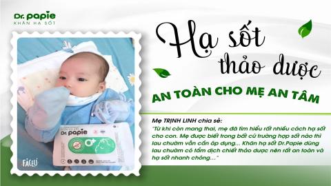 CÁCH HẠ SỐT NHANH CHO TRẺ SƠ SINH