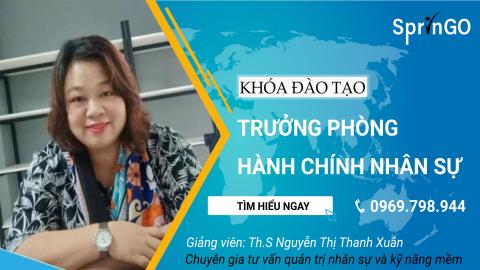 KHÓA HỌC TRƯỞNG PHÒNG NHÂN SỰ BEGINNER