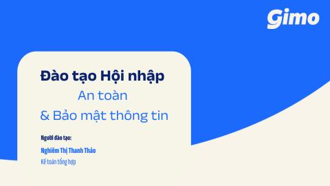 Đào tạo Hội nhập – An toàn & Bảo mật Thông tin