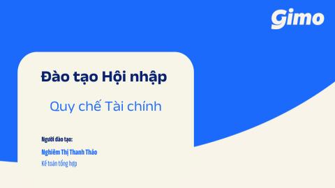 Đào tạo Hội nhập – Quy chế Tài chính