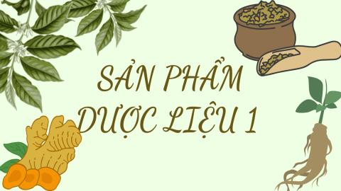 SẢN PHẨM DƯỢC LIỆU 1