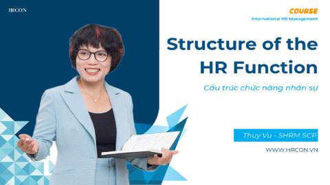 Structure of HR Function – Xây dựng & Tối ưu Hệ thống Nhân sự Hiệu quả