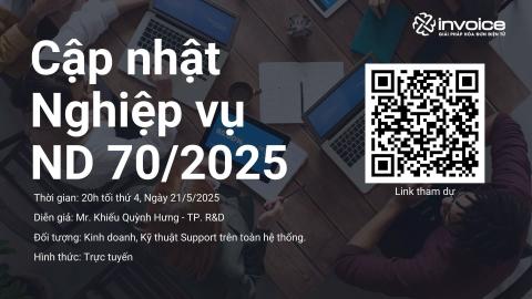 NGHIỆP VỤ CẬP NHẬT NGHỊ ĐỊNH 70 TRÊN PHẦN MỀM HDDT