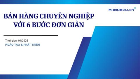 PV155 - 6 bước bán hàng