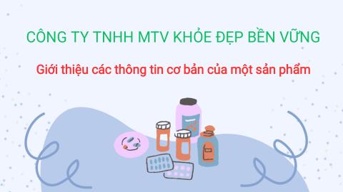 Giới thiệu thông tin cơ bản về sản phẩm