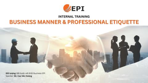 EPI: Business Manner - Professional Etiquette