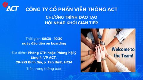 Đào tạo hội nhập - Khối gián tiếp