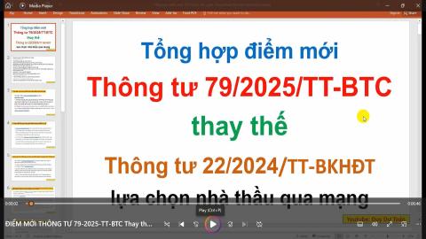 Điểm mới thông tư 79