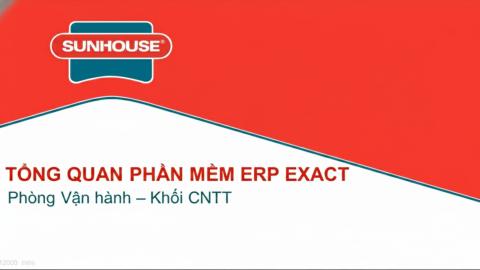 TỔNG QUAN VỀ PHẦN MỀM ERP