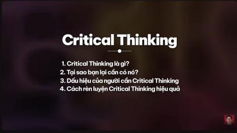 Critical Thinking