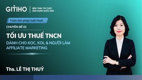 Tối ưu thuế TNCN dành cho người làm Affiliate Marketing 2026