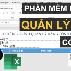File mẫu: Phần mềm quản lý kho nhập xuất tồn bằng file Excel
