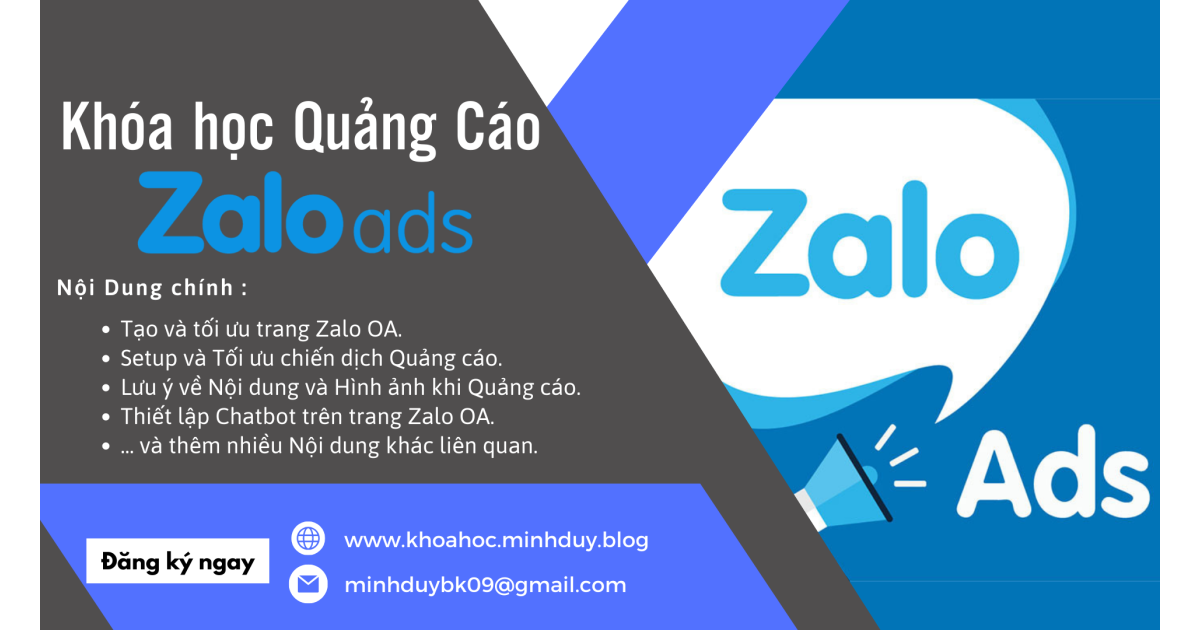 Trọn bộ quảng cáo từ A-Z trên nền tảng Zalo