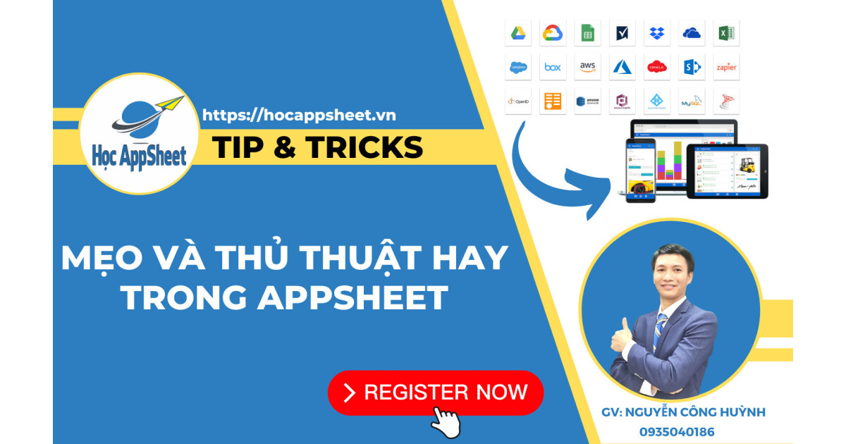 Học AppSheet Tip & Tricks