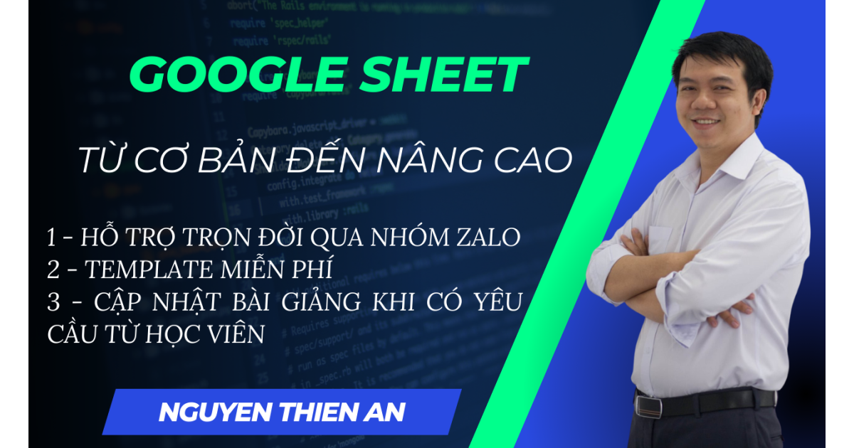 Khóa học SpreadSheet từ cơ bản đến nâng cao
