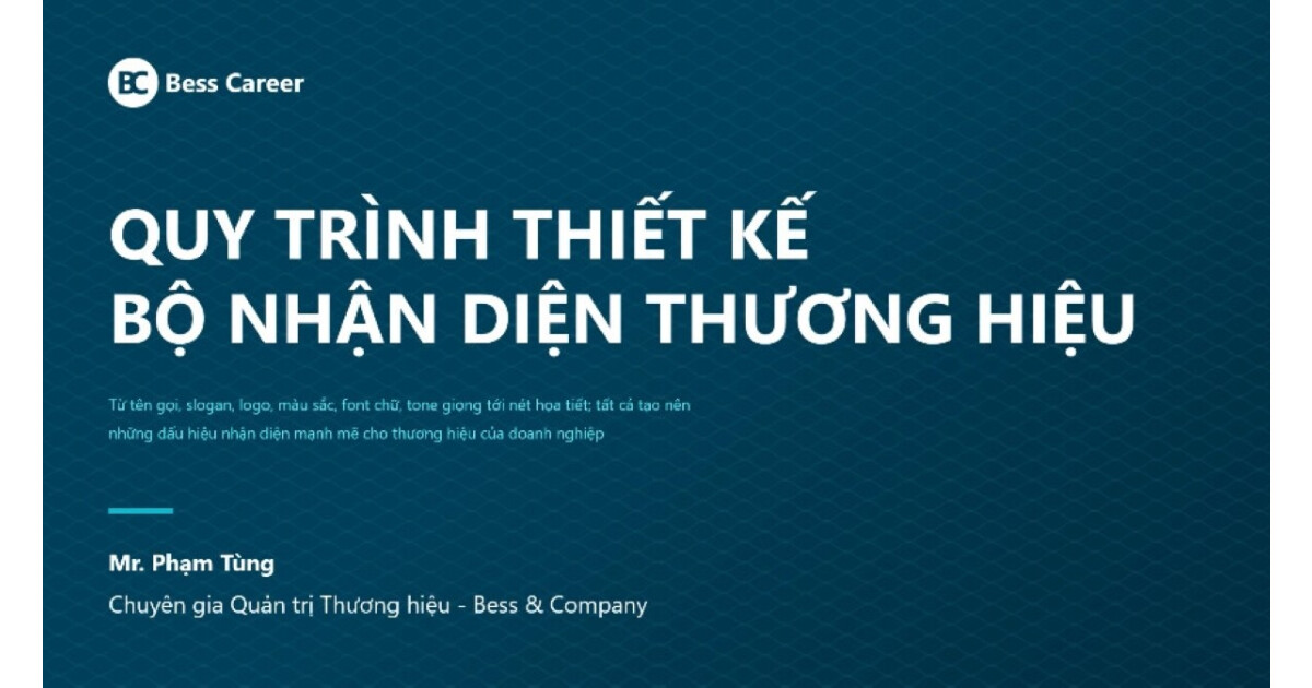 Quy trình thiết kế bộ nhận diện thương hiệu