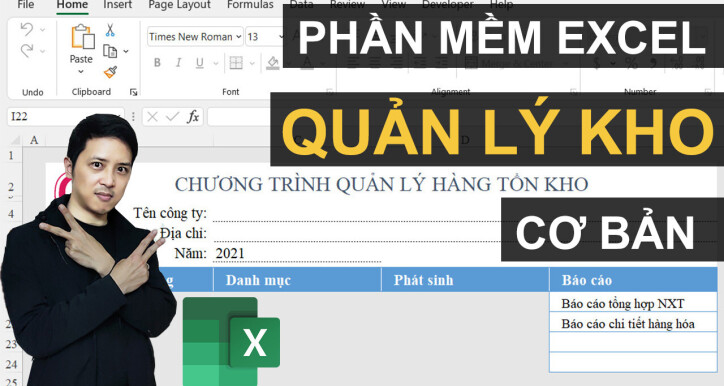 File mẫu: Phần mềm quản lý kho nhập xuất tồn bằng file Excel