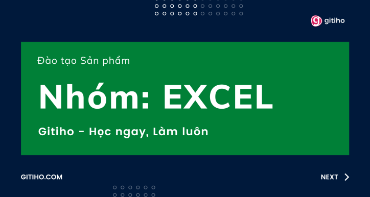 Đào tạo Sản phẩm - nhóm Excel