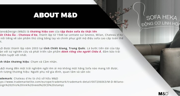 Thương hiệu M&D Milano and Design