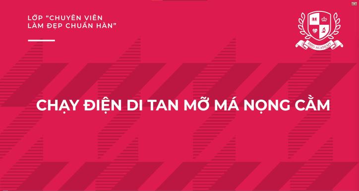 Chạy điện di tan mỡ má nọng cằm