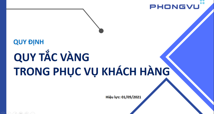 SOP - Quy tắc vàng trong phục vụ khách hàng