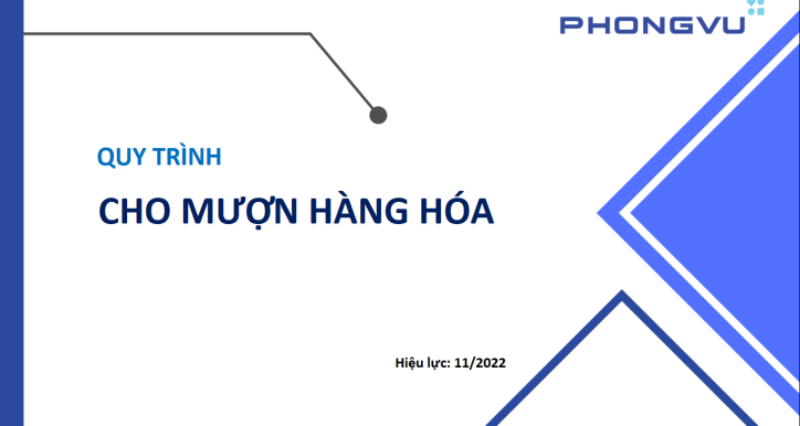 SOP - Quy trình cho mượn hàng hóa