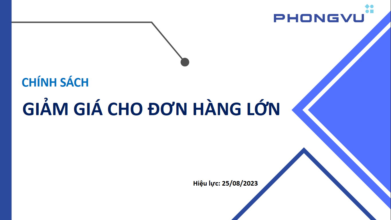 SOP - Chính sách giảm giá cho đơn hàng lớn