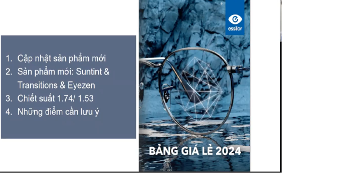 Cập nhật bảng giá tròng Essilor mới