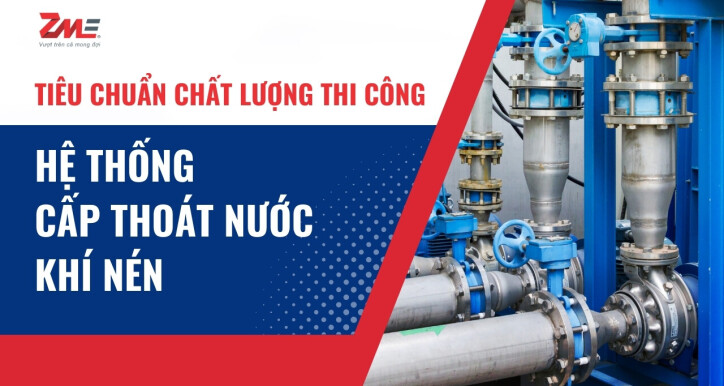 Tiêu chuẩn thi công hệ thống Cấp thoát nước khí nén