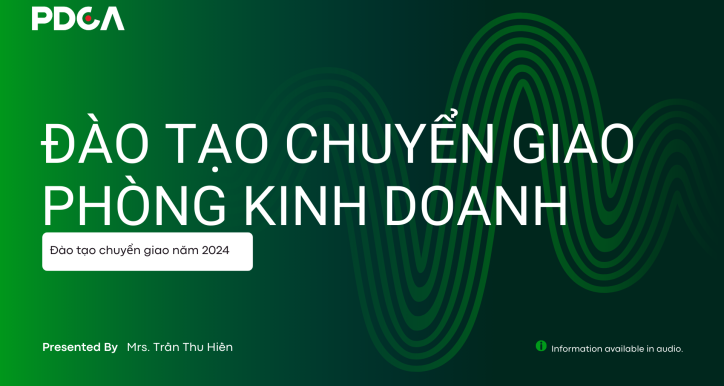 Buổi 7: Đào tạo sản phẩm và quy trình tư vấn bán CLDNDĐ