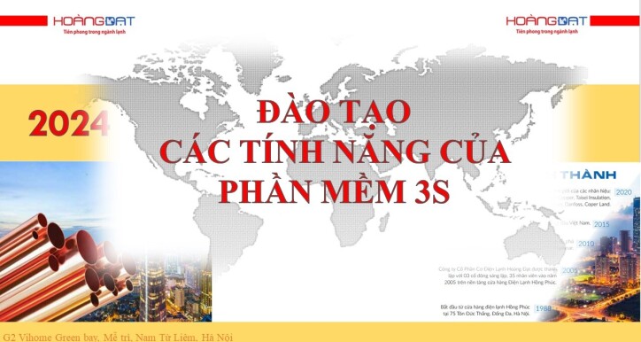 Đào tạo các tính năng của phần mềm 3S
