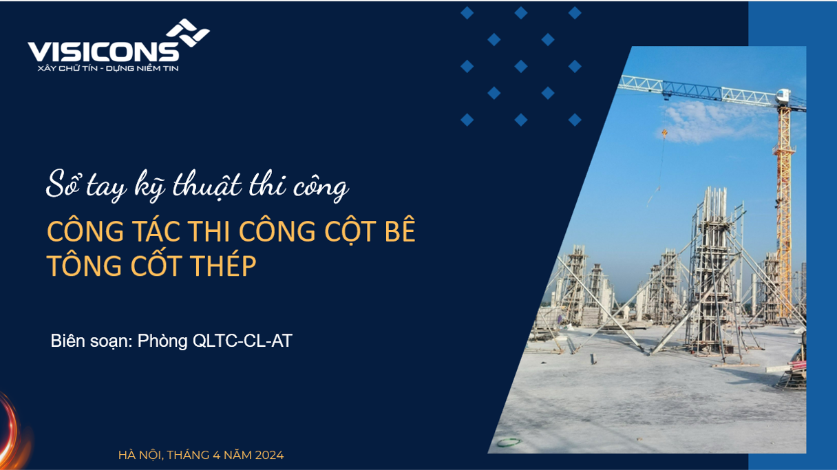 Công tác thi công Cột BTCT