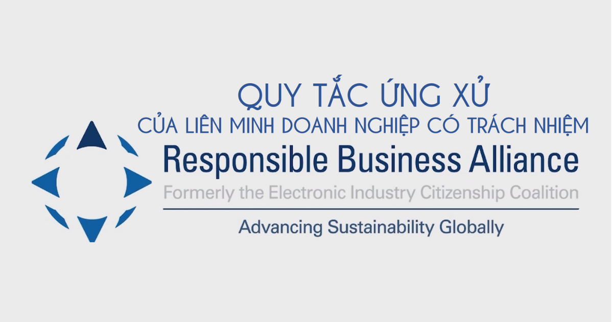 RBA-LIÊN MINH DOANH NGHIỆP CÓ TRÁCH NHIỆM