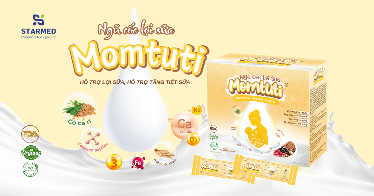 Đào tạo cơ bản Ngũ cốc lợi sữa Momtuti