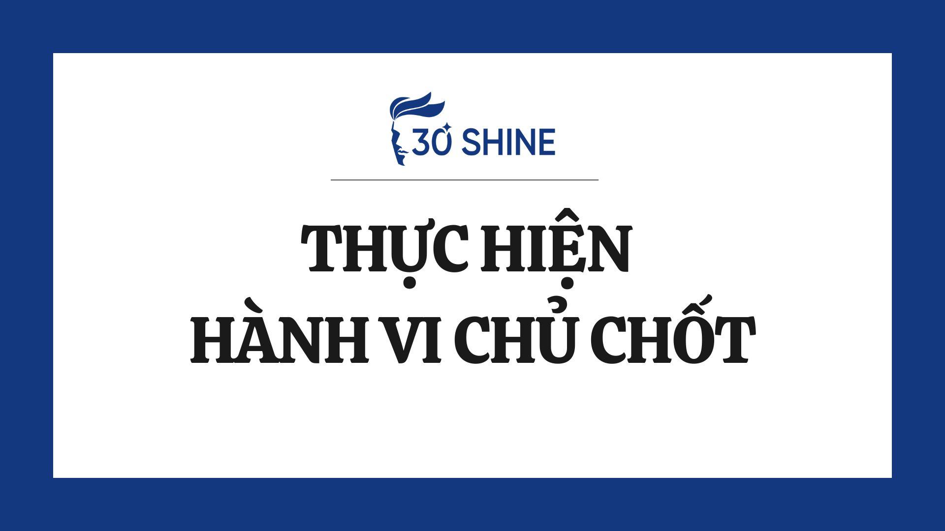 Thực hiện hành vi chủ chốt _ Cấp độ 1 _ Khung năng lực