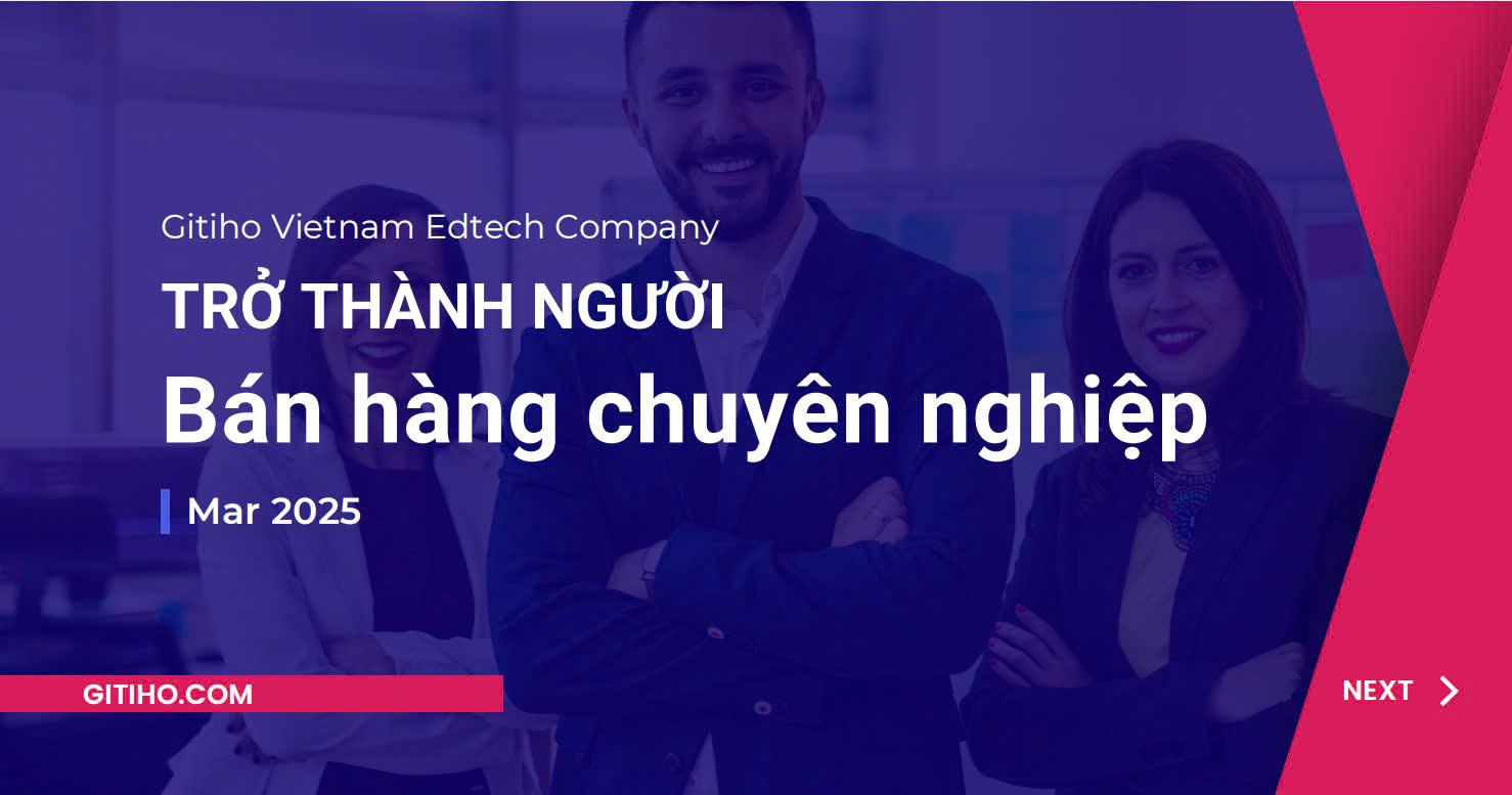 Trở thành người bán hàng chuyên nghiệp