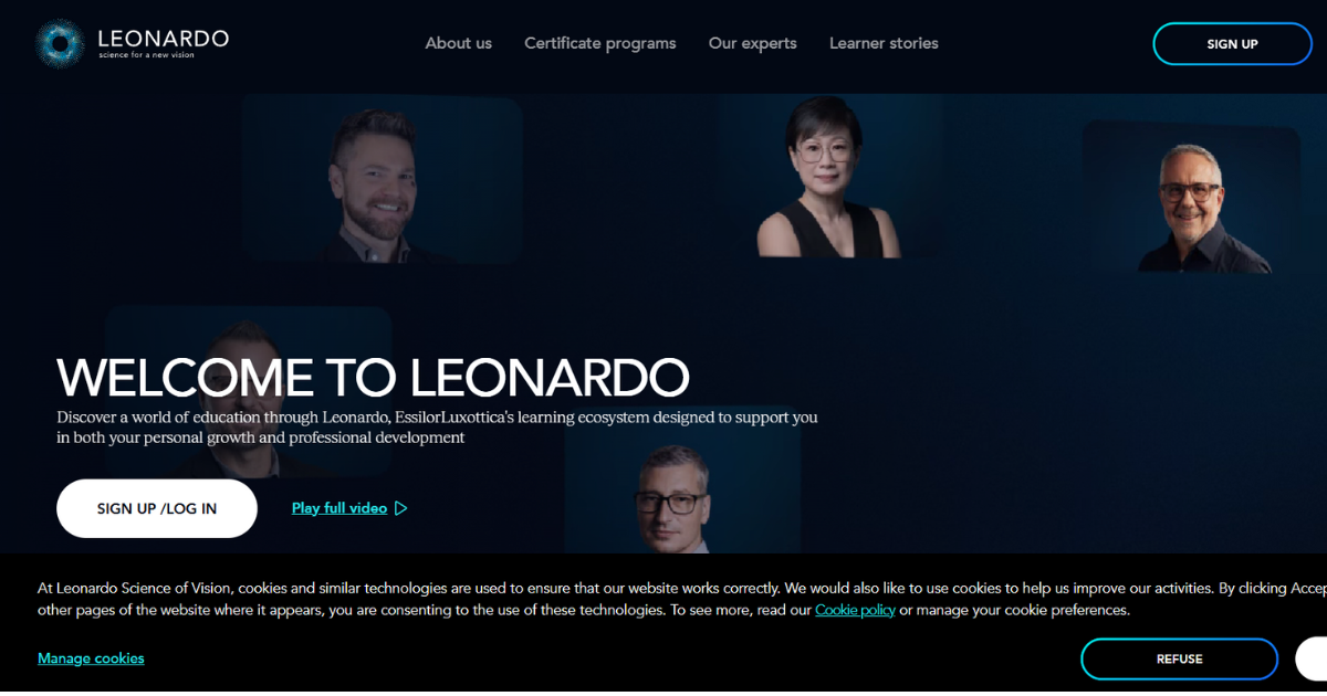 Hướng dẫn đăng nhập và sử dụng phần mềm học tập leonardo essilorluxottica